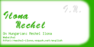 ilona mechel business card